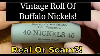 Hunting A Vintage Roll Of Buffalo Nickels! Real Or Scam?