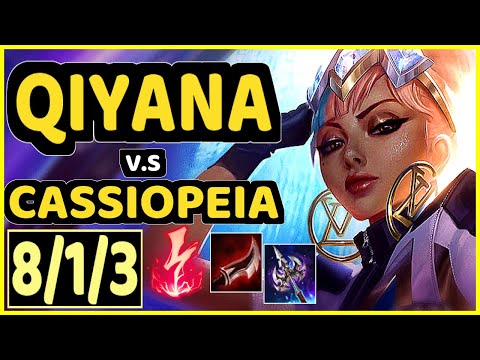 NOMANZ (QIYANA) vs CASSIOPEIA - 8/1/3 KDA MID CHALLENGER GAMEPLAY - EUW