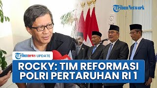 Rocky Gerung Akui Tim Reformasi Polri Pertaruhan Prabowo, Singgung Terlalu Banyak Kongkalikong