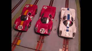 SCX / Scalextric Slot Car Racing NYC Team at Craig's Wooden Track  Song Messiah by Solis Rex