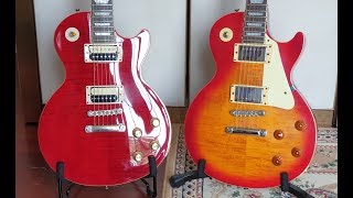Video thumbnail for Can you hear the difference? Epiphone Les Paul Standard vs Epiphone Slash Rosso Corsa by jem555bkk
