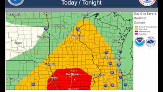 preview picture of video 'NWS La Crosse Briefing: Severe Weather Potential June 29th, 2014'