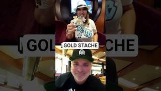 Santa's Gold Stache 🎅 #cruise #cruiseship #royalcaribbean #crafts #santa