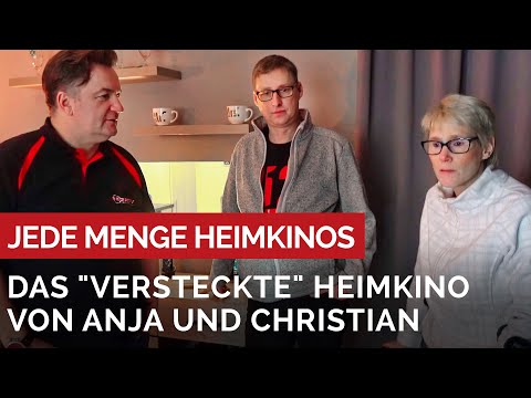 The "hidden" home cinema in Anja and Christian's living room