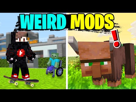 7 Weird Minecraft Mods 🔥 | Minecraft Hindi video