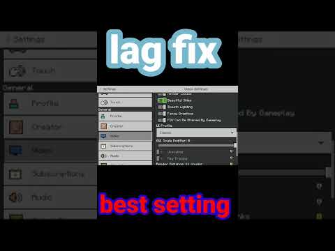 Minecraft  low device lag 😭 fix 😱 best setting 😇 #shorts