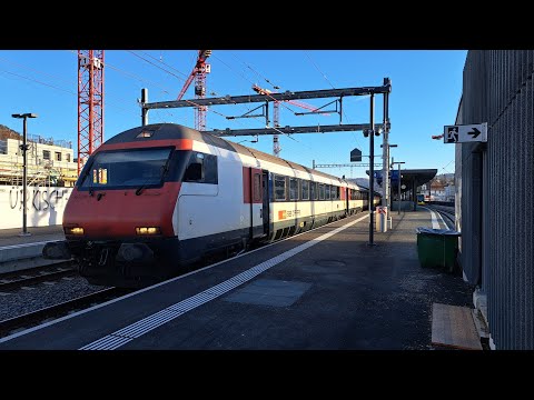 Ausfahrt des IC61 nach Basel SBB in Liestal