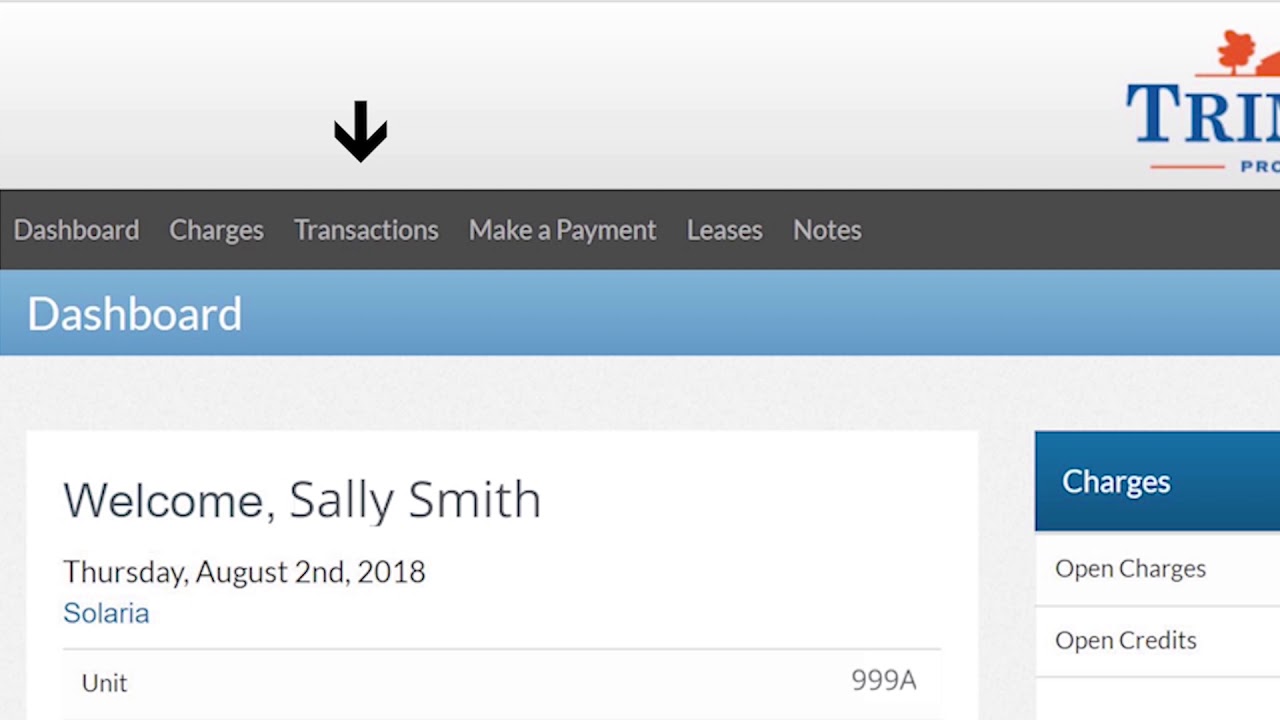Tenant Web Access (TWA) Tutorial | Trimark Properties