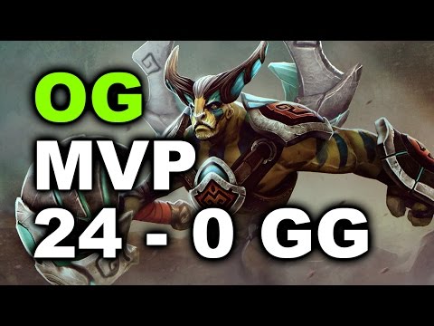 OG MVP - 24-0 GG - Biggest Stomp in The History of Dota 2