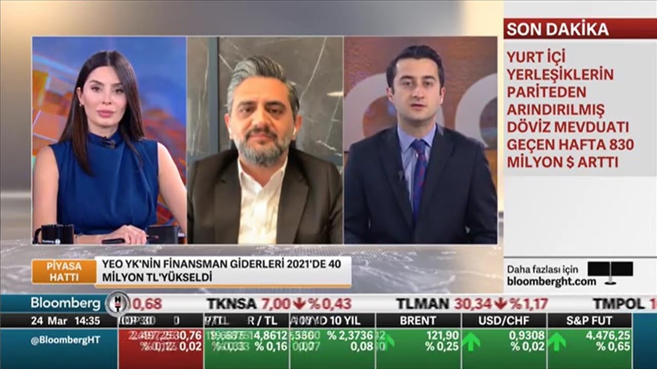 YEO Teknoloji YK Başkanı Tolunay Yıldız BloombergHT - Piyasa Hattı Programına Konuk Oldu