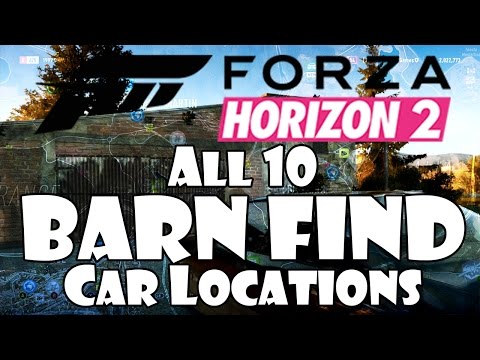Forza Horizon 2 All Barn Finds Rare Cars Locations Where To Find walkthrough guide