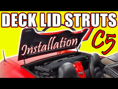 GET OUT OF THE TRUNK! Corvette Convertible Lid Support Replacement Made Easy 1997-2004