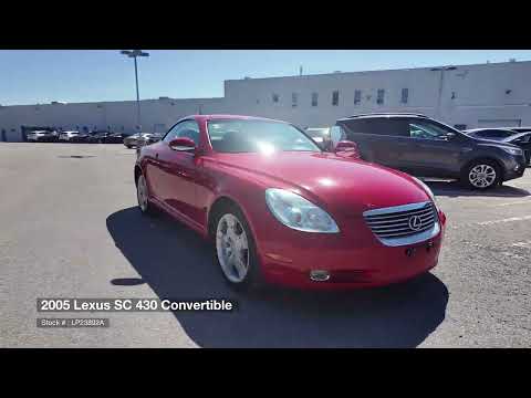 2005 Lexus SC 430 2dr Convertible in Red for sale at Ken Shaw Toyota in Toronto, ON