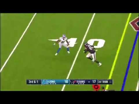 Jerell Adams Hit Him With A Lethal Stiff Arm Lions Vs Texans