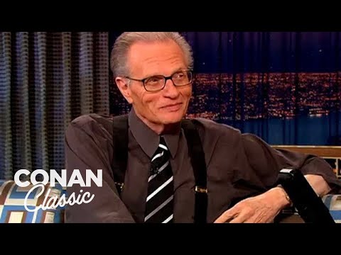 ラリー・キング、コナンのインタビューテクニックをコーチング - "Late Night With Conan O'Brien" (Larry King Coaches Conan On His Interview Technique - "Late Night With Conan O'Brien")