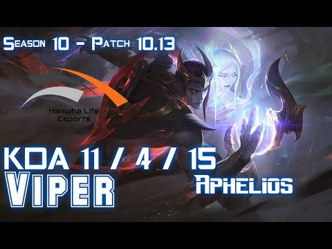 HLE Viper APHELIOS vs DRX Deft KALISTA ADC - Patch 10.13 KR Ranked