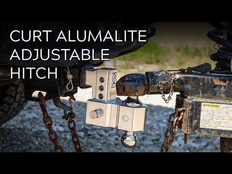 The Curt Alumalite Adjustable Aluminium Hitch with Dual Ball Mount