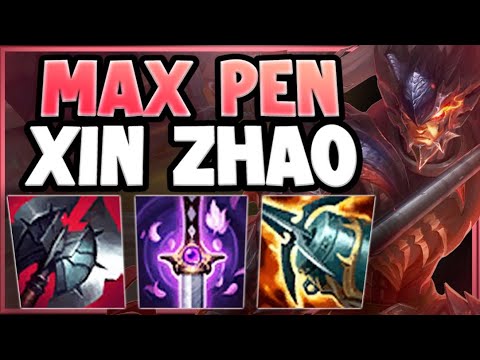 DELETE THE ENEMY WITH MAX PENETRATION STRAT ON XIN ZHAO! XIN ZHAO TOP GAMEPLAY! - League of Legends