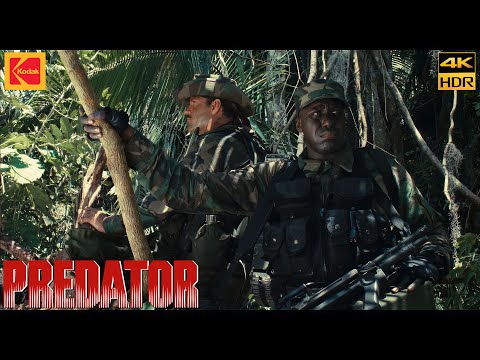 Predator (1987) Old Painless - Payback time Movie Clip 4K HDR10+ Kodak 2383 D55