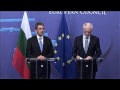 Herman VAN ROMPUY, President of the European Council, meets with Rosen PLEVNELIEV -  video
