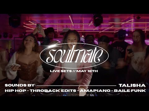 Talisha live DJ set | Soulmate | Hip Hop, Throwback edits, Amapiano, Baile Funk