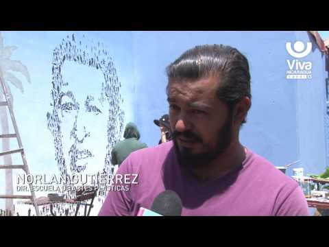 Pintan Mural a Chávez en Escuela de Artes Plásticas