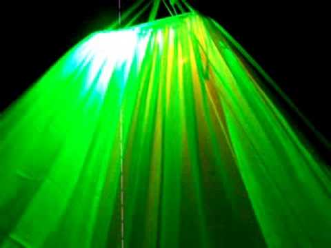 color changing pyramid of light