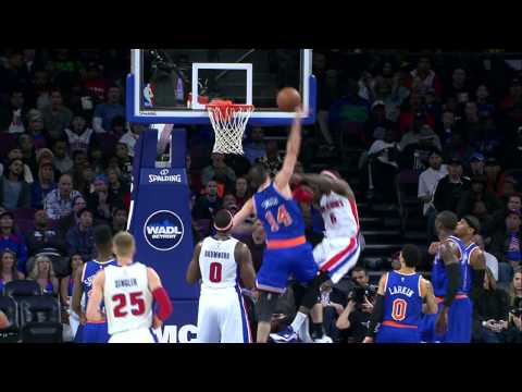Jason Smith Denies Josh Smith the Dunk at the Rim