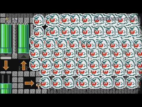 ♥♡The Invincible Haunted House♡♥ by ゆきぃ/yukyi♪ - Super Mario Maker - No Commentary 1bq