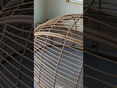 Let's Put Together an Egg Chair #eggchair #wickerchair #furniture