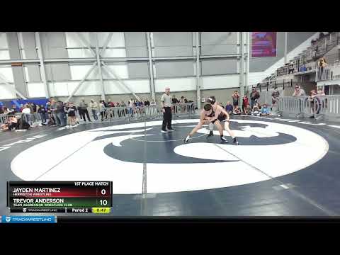 114 Lbs 1st Place Match - Jayden Martinez, Hermiston Wrestling Vs Trevor Anderson, Team Aggression