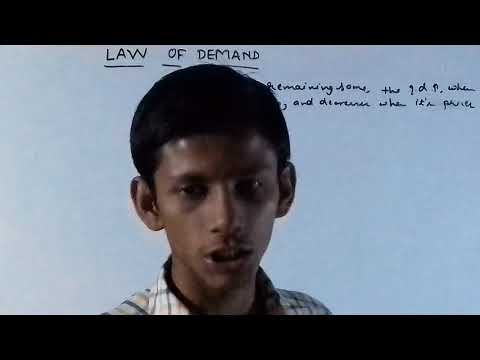 LAW  OF DEMAND  AND ITS ASSUMPTIONS BY ADITYA  SIR Video
