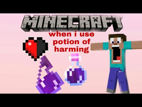 How to make potion of harming instant damage 2  super overpowered #minecraft in Minecraft #potion