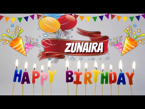 Happy Birthday Zunaira Urdu song - Zunaira Happy Birthday Song