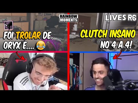 CLUTCH MONSTRO DO RAZAH, ALEMAO TROLANDO DE ORYX 🤣🤣 1X3 DO LAGONIS  - MELHORES MOMENTOS LIVES R6