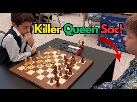 Queen Sacrifice ends the game! | Sergey Skolkin vs Volodar Murzin | World Rapid 2023