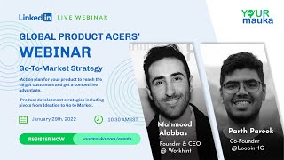 Global Product Acers` Webinar | Go To Market Strategy