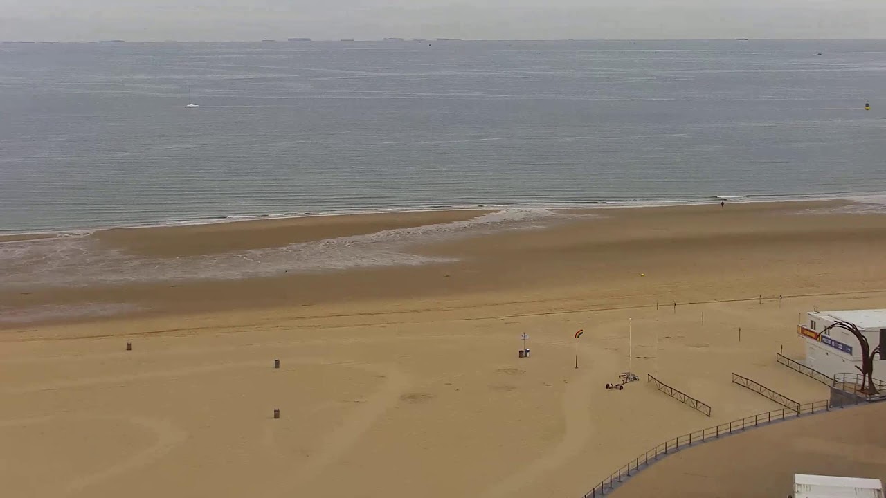 Live webcam view of Playa de Oostende, Mar del Norte