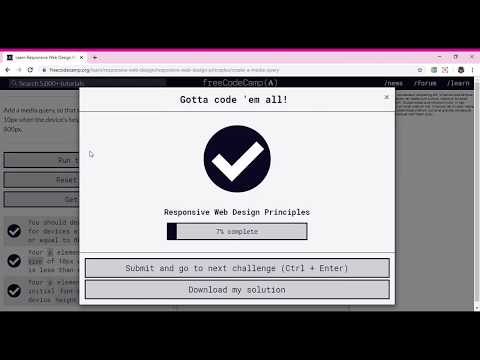 Learn Responsive Web Design Principles Create a Media Query freeCodeCamp org Google Chrome 2019