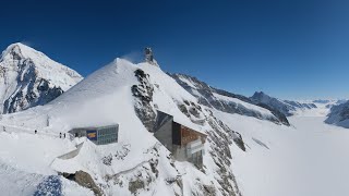 🇨🇭 Swiss Panorama Winter Views in Sunny Day