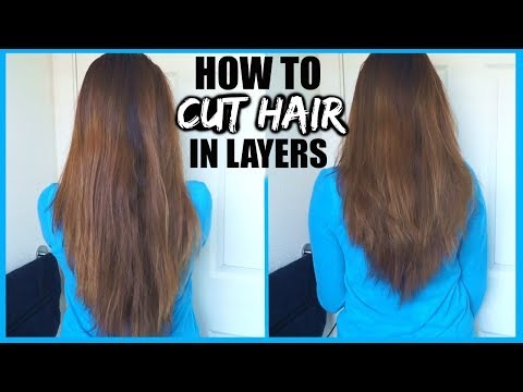 HOW TO CUT YOUR HAIR IN LAYERS AT HOME!│DIY LAYERS IN LONG HAIR│EASY LAYERS HAIR CUTTING TUTORIAL