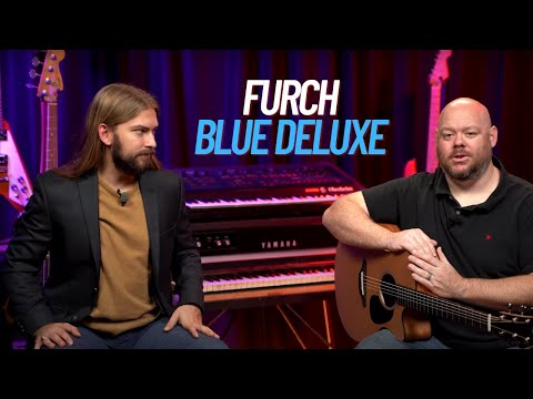 2023 Furch Blue Deluxe GC-CM All Solid Grand Auditorium Cedar on Mahogany acoustic guitar w/ Furch gig bag/soft case image 13