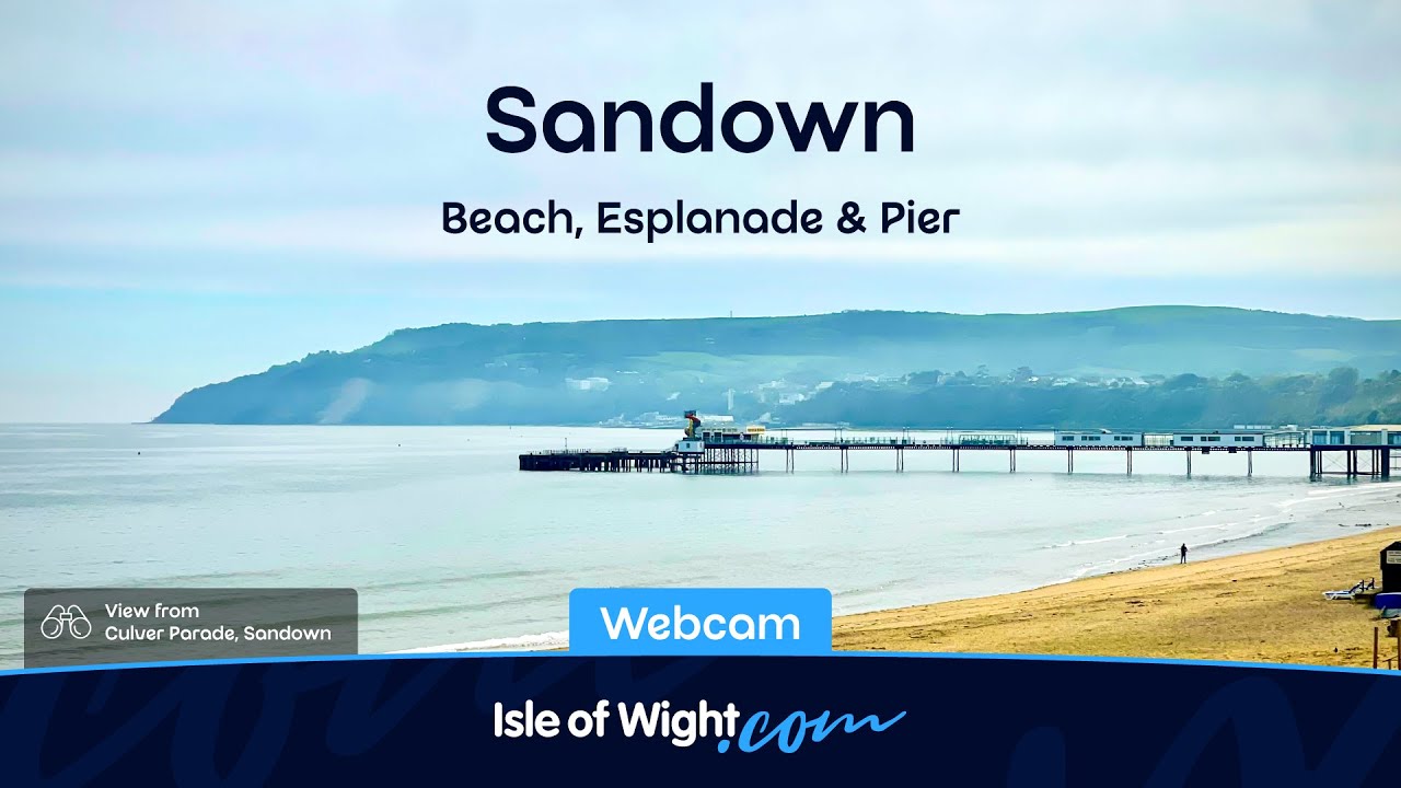 Live webcam view of Sandown Beach and Seafront Esplanade
