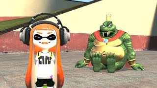 Woomy vs Crocodile (Splatoon, Super Smash Bros animation)