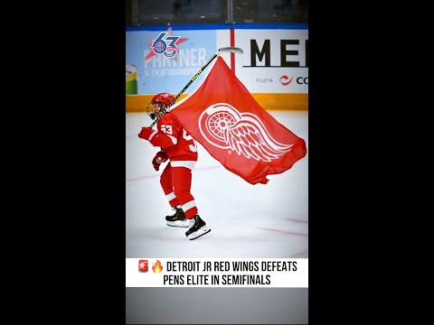 🚨SEMIS - Detroit Jr Red Wings with OT win vs Pens Elite. They'll face Czech Knights in the Finals.