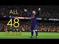 Lionel Messi ● All 48 Goals in 2017/18 ● Golden Boot Winner