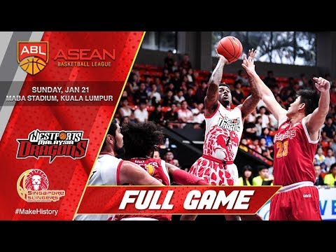 Westports Malaysia Dragons vs Singapore Slingers | FULL GAME | 2017-2018 ASEAN Basketball League