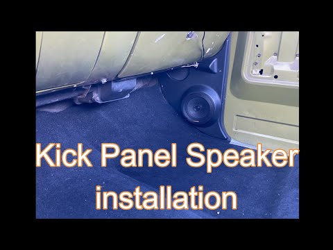 How to install kick panel speakers on 1973 to 1987 chevy gmc square body trucks