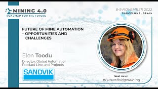 Elen Toodu, Director, Global Automation Product Line at Sandvik