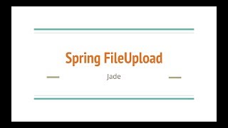 Spring - FileUpload 파일첨부 #1